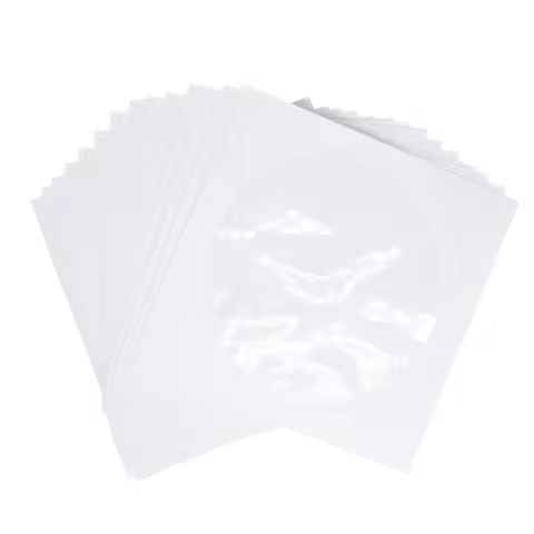 100Pcs Cd Paper Bag Reusable Dvd Case with See-Through Window Lightweight Storage Holder for Cds Dvd