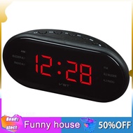 Funny house LED Alarm Clock Radio Digital AM/FM Radio Red With EU Plug
