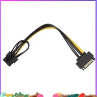 15Pin  Male to 8Pin(6+2) PCI-E Power Supply Cable  Cable 15-Pin to 8 Pin Cable 18AWG Wire for Graphi