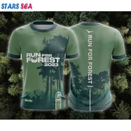 Evonova Run For Forest Casual Fashionable Men's T-shirt
