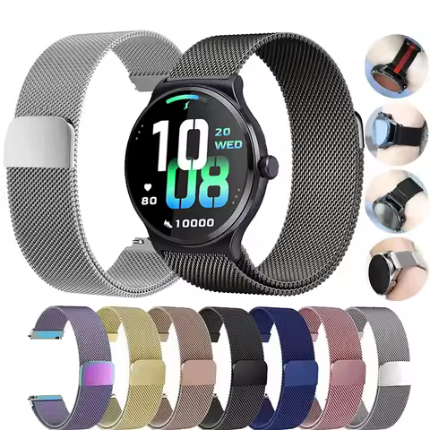 For Haylou Solar Lite Magnetic Loop Band Metal Bracelet For Haylou Watch 2 Pro GST RT2 Strap Solar P