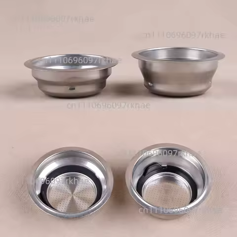 51mm Pressurized 1 hole Dual Wall Coffee Filter Basket for Smeg ECF01 ECF02 Delonghi EC680/EC685/ECP