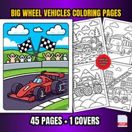 [PDF] 45 Big Wheel Vehicles Colouring Books For Kids