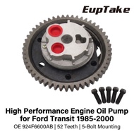 Engine Oil Pump for Ford Transit 2.4D 2.5D 2.5TD 1985-2000 OE 924F6600AB 52 Teeth 5-Bolt Mounting Hi
