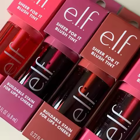 Elf Liquid Blush Highlighter Contouring Illuminating Shimmer Powder Quick-drying Non-sticky Natural