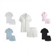 SKIMS Kardashian Summer Sleep Set - Short Sleeve Shorts & Shirt