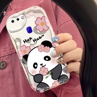 Casing HP OPPO R15 R17 Case Soft Case Anti Drop Softcase Silicone Panda Huahua Cute Cellphone Case