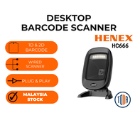 Henex HC666 1D / 2D Desktop Barcode Scanner Ewallet Scanner