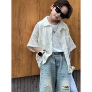 Korean fashion style boys shirt summer 2025 - A1111