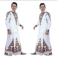 Setelan Baju Koko Dan Sarung Celana Busana muslim Modern Terbaru