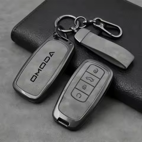 Key Case Omoda 5 NEW Alloy Car Key Case Cover, For JAECOO Omoda C5 E5 C9 5 EV 2024 2025, Remote Key 
