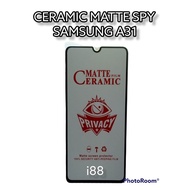 A31 a31 samsung ceramic matte spy privacy anti-peek full cover screen protector