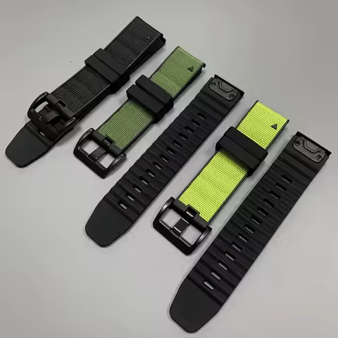 QuickFit 22/26mm Nylon Silicone Strap For Garmin Enduro 3 2/Epix Gen 2/Fenix 8 Pro 7 7X 6X Pro 51mm 