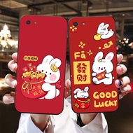 Back cover for oppo a39 / oppo a57 2015 / oppo a71 / oppo a83 with moon and lion dance print