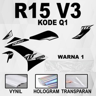 R 15 Sticker V3 R 15 Striping/ V3 Transparent Decal Striping Sticker/ R 15 V3 R 15 Sticker/ V3 R 15 