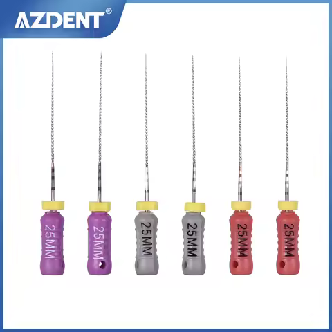 AZDENT Dental C File Endodontics Endo Root Canal 25mm Stainless Steel Hand Use Files for Root Cleani