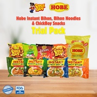 Hobe Instant Bihon, Bihon Noodles & ChickBoy Snacks Trial Pack Instant Noodle