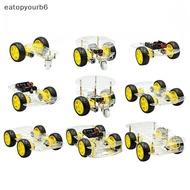 eatopyourb6] DIY Avoidance Traing Motor Smart Robot Car Chassis Kit With Speed Encoder Battery Box 2