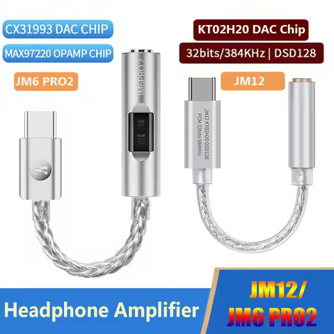 Digital Audio Adapter Type-C to 3.5mm Converter HIFI Sound DAC Chip Headphone Amplifier Phone PC Ada