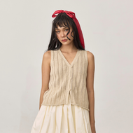 ALTER&BEYOND - Knit Vest เสื้อเวสแขนกุด ทอไหมพรมลายพิเศษเฉพาะของทางร้าน