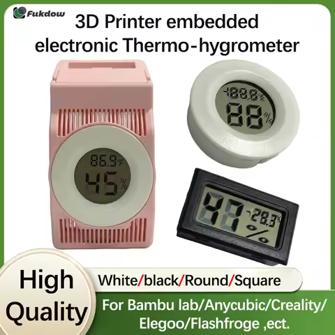 For Bambu Lab Electronic Thermo-hygrometer 3D printer accessories Precise measurement Thermometer Hy
