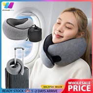 WHOLESALE | 360° U-Shape Memory Foam Pillow Travel Head Rest Neck Support Cushion Bantal Leher 护颈枕
