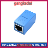 ตัวต่อ RJ45 Gangke กล่องขยายสัญญาณตัวเมียกับตัวเมียที่คั่นอินเตอร์เฟสกิกะบิตอะแดปเตอร์อีเทอร์เน็ตสำหรับการเชื่อมต่ออินเทอร์เน็ต