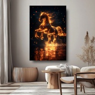 Horse Stickers for Living Room - Horse Sticker Wallpaper - Horse Motif Wallpaper