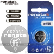 Swiss renata Button Battery CR2032/2025/2016 Car Key Watch Blood Sugar Meter 3V Lithium Electronics