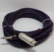 Kabel Mic 10 Meter Hitam / Kabel Microphone 10 M / Kabel Audio 10 M / Kabel Mic 10 Meter XLR Female