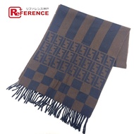 FENDI Zucca 圖案山胡桃圍巾