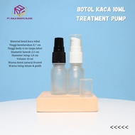 10ml glass pump bottle 10ml clear matte pump glass bottle/