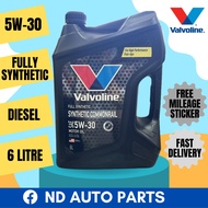 Valvoline 5W30 Full Synthetic 6L Engine Oil Diesel Minyak Hitam Engin Kereta