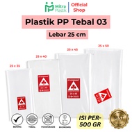 PP Plastic Width 25 Thickness 03 25x35 25x40 25x45 25x50 Plastic Bags TransparentBENINGs