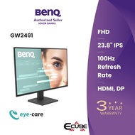 BENQ GW2491/GW2791 23.8"/27" EYE CARE MONITOR (1920x1080 / 100Hz/ 5ms/ IPS / 99%sRGB/ HDMI & DP)