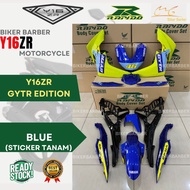RAPIDO Coverset Yamaha Y16zr Gytr Edition (43) Blue Body Coverset (Sticker Tanam)