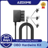 AZDOME OBD Hardwire Kit for Dashcam Mini USB/Micro USB/Type C Port Support Parking Mode 24 hrs Hardw