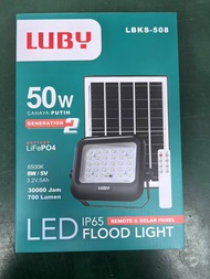 LAMPU TEMBAK LED SOLAR LUBY LBKS-508 GEN 2 LAMPU SOROT LED SOLAR LUBY LBKS508 50W 100W 200W