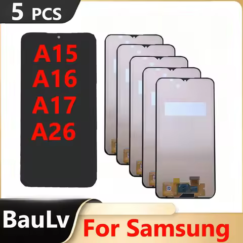 Wholesale 5 Pieces For Samsung A15 A16 A17 4G 5G Lcd Display A155F A156B A156E A165F A166B A175F A17