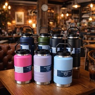 BOTTLE 304 stainless steel thermos BOTTLE with 9cm wide mouth, 2000ml capacity and convenient straw