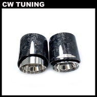 1 Piece New Forged Carbon Fiber Top Quality Exhaust Muffler Tips for MINI Cooper S F54/F55/F56/F57/F