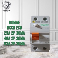 ELCB/RCCB Sneider DOMAE NEW 2P 25A 40A 63A 30