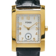 Fendi Classico 手錶 7000G 石英 米色錶盤 不鏽鋼 皮革 女款 FENDI