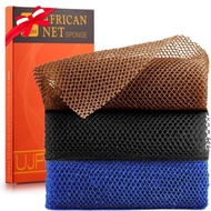 3 Pieces African Bath Sponge African Net Long Net Bath Sponge Exfoliating Shower Body Scrubber Back 