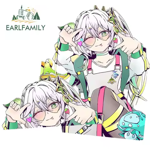 EARLFAMILY 13cm for Nahida Genshin Impact Vinyl Car Wrap Sticker Windshield Laptop Windows Anime Dec