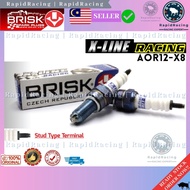 AOR12-X8 [VF3I 185]<< BRISK RACING X-LINE SPARK PLUG AOR12X8 SYM VF 3I VF3