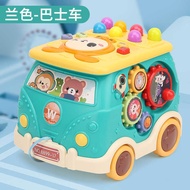 Fun Bus Whack-a-a-Mole Children's Multifunctional Educational Early Education Hand Drum Music Baby