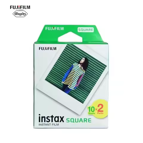 10 Sheets Fujifilm Instax Square Film White/Black Edge Photo Paper For Instax Camera SQ10 SQ6 SQ20 S
