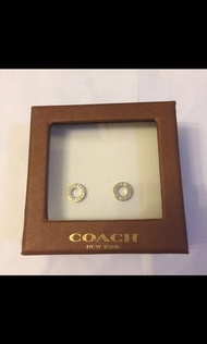 [全新]Coach 圓形 耳環