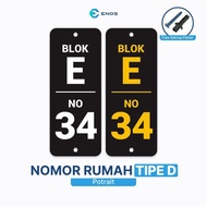 H0M3Sweet- Acrylic House Number Acrylic/ House Number Plate/ Type D Portrait/